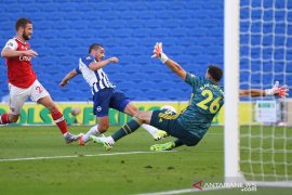 Gol akhir paksa Arsenal pulang dengan tangan hampa dari Brighton