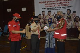 Pramuka Sleman gelar aksi donor darah penuhi kebutuhan saat pandemi