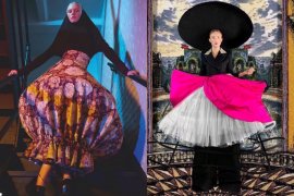 Rok crinoline hingga topi jaga jarak jadi tren  fesyen "new normal"