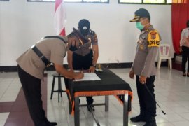 Kapolres Sangihe lantik Iptu Febri Pardede sebagai Kasat Lantas