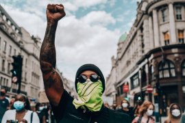 Hamilton ikut aksi damai "Black Lives Matter" di London