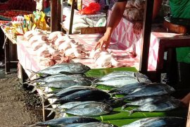 Harga ikan segar di pasar Ambon turun