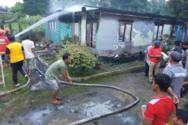 Satu unit rumah musnah terbakar di Bandar Huluan Simalungun