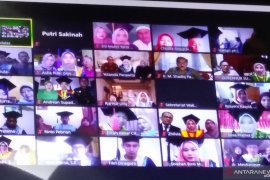 1.103 mahasiswa Universitas Andalas ikuti wisuda daring dari rumah masing-masing