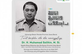 Kadis Kelautan dan Perikanan Jabar Solihin meninggal dunia