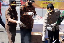 Kejaksaan Madiun musnahkan barang bukti kasus narkoba