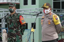 Sinergitas TNI-Polri, Polres dan Kodim 0207 Simalungun apel gabungan