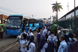 Bus PPD bantuan dari Kementerian Perhubungan dan DKI di Bogor