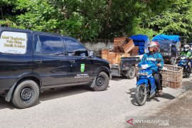 Begini strategi Riau ajak pedagang pasar waspada COVID-19 dengan "mobil halo-halo"
