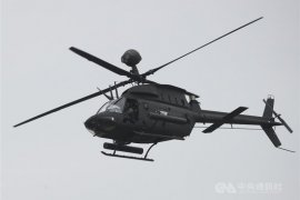 Helikopter militer Taiwan jatuh saat latihan, dua tentara  tewas