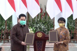 Menlu dan Erick Thohir teken MOU Diplomasi Ekonomi BUMN Go Global