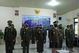 Kejari HSS ikuti upacara HUT Bhakti Adhyaksa secara virtual