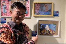 Lukisan seniman Yogyakarta dan klepon ada di Museum Shanghai