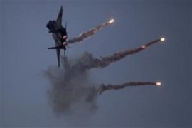 Pesawat Israel lakukan serangan di udara Gaza