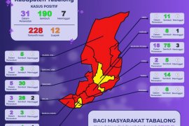 Total pasien sembuh COVID - 19 di Tabalong capai 190 orang