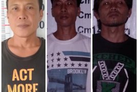 Polsek Pangkalan Brandan tangkap tiga pelaku pengancaman terhadap ibu rumah tangga