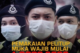 Malaysia terapkan wajib masker, pelanggar  denda RM1000