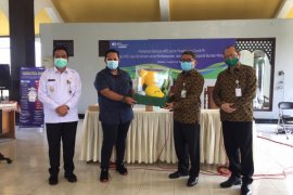 BPJAMSOSTEK bagikan APD untuk pelaku jasa konstruksi