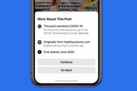 Facebook kini tampilkan peringatan sebelum membagikan artikel COVID-19
