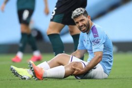 Cedera, Aguero absen saat City hadapi Lyon