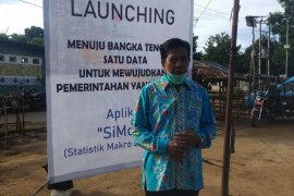 Pemkab Bangka Tengah luncurkan aplikasi elektronik data makro dan sektoral