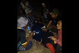 Seorang pelajar terjatuh di Bukit Sempana Sembalun hingga luka parah