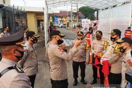 Kapolda Sumsel tingkatkan  pemeriksaan masker di jajarannya