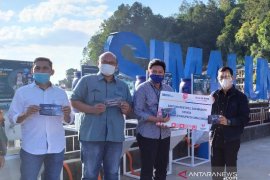 Bantuan masker dan wastafel BTN untuk pemulihan wisata Danau Toba
