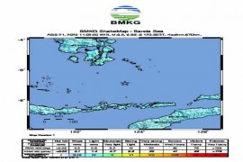 Gempa bumi magnitudo 6,9 di Laut Banda dirasakan di Wakatobi dan Kendari