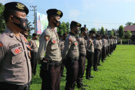 Polres Aceh Utara gelar apel peningkatan disiplin hadapi COVID-19