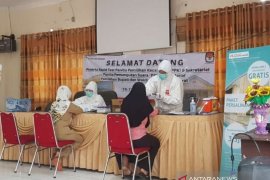 Cegah penularan COVID-19, KPU Bangka Barat gelar tes cepat PPK dan PPS