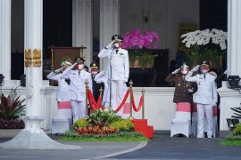 Peringatan HUT RI ke-75 tingkat Kota Bogor tetap lengkap dan khidmat di masa pandemi