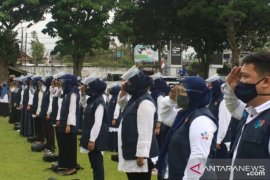 37 petugas BPS Padang Panjang untuk sensus penduduk menerapkan protokol kesehatan COVID-19