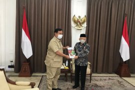 Wapres Ma'ruf dan Menhan Prabowo bahas program "food estate"