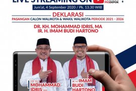 Deklarasi pasangan Idris-Imam selain tatap muka juga "live streaming" di Medsos