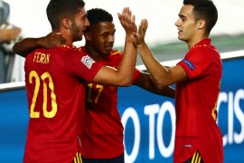 Ansu Fati inspiratif saat Spanyol menelan Ukraina 4-0