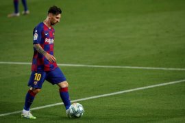 Messi kembali berlatih dengan Barcelona, Senin sore (video)