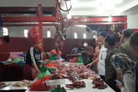 Dishub rekayasa  arus lalu lintas dukung revitalisasi pasar Mardika
