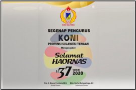 KONI Sulteng ucapkan Selamat Haornas ke-37 tahun 2020 Page 1 Small