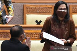Sri Mulyani sebut ekonomi triwulan III masih tumbuh di zona negatif