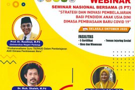 Prodi PG PAUD UNP gelar webinar nasional libatkan lima perguruan tinggi