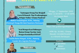 Biro Sagraha Psikologi buat seminar daring solusi sekolah anak di rumah