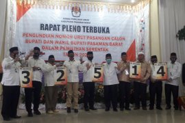 Tekan pakta integritas, lima Paslon Bupati-Wakil Bupati Pasbar sepakat patuhi aturan