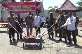 Kejaksaan Madiun musnahkan barang bukti narkoba