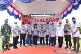 KPU Tapsel gelar deklarasi kampanye damai