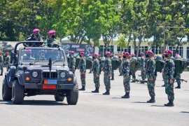 Komandan Brigif 2 Marinir sambut kedatangan prajurit Satgasmar Ambalat XXV