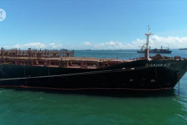 Kapal Iran empat bulan kandas di perairan Batam belum bisa dipindahkan