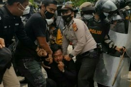 Tolak UU Cipta Kerja,  Ratusan mahasiswa Bengkalis unjuk rasa