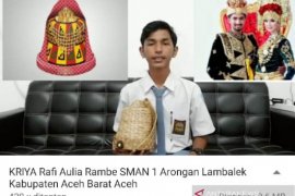 Tiga siswa SMA Arongan Lambalek Aceh Barat raih juara di ajang FLS2N 2020 se-Aceh