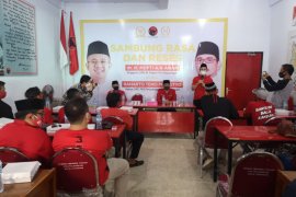 Dukung Teno, Mufti Anam konsolidasi bareng PAC PDIP Kota Pasuruan